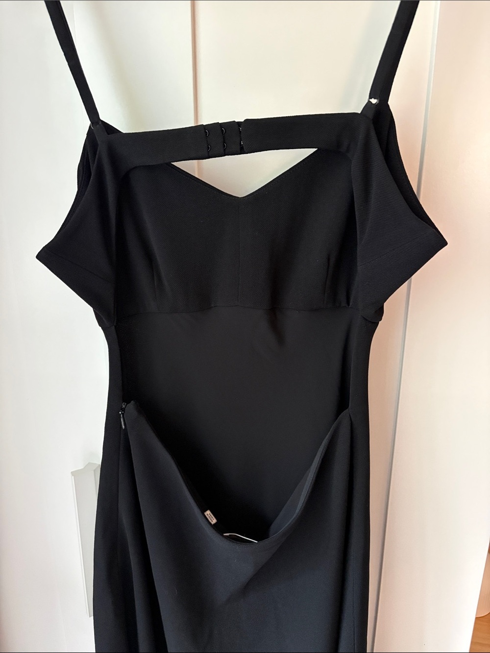 Wilfred Black Spaghetti-Strap Midi Dress - Picture 2 of 3